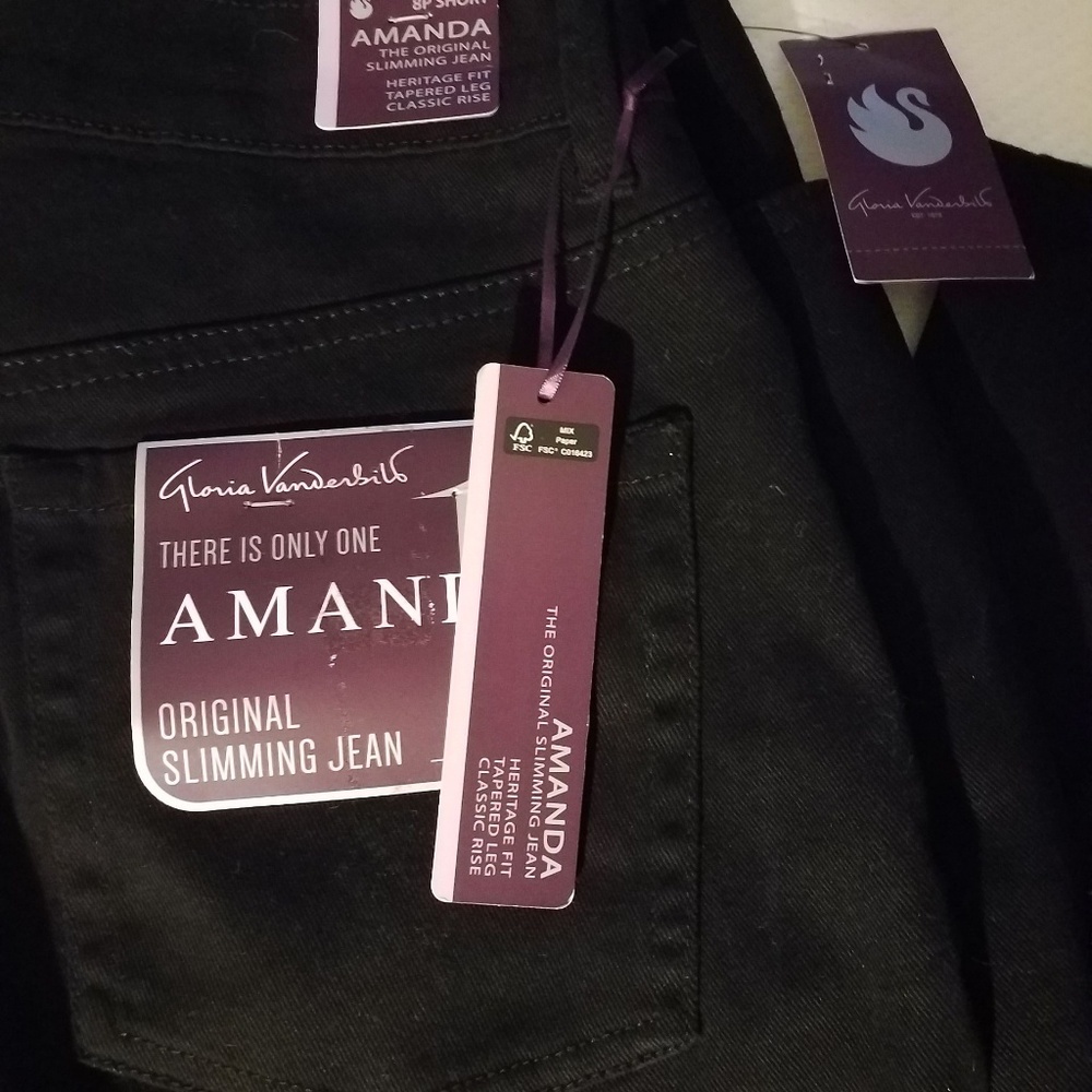 Black denim jeans